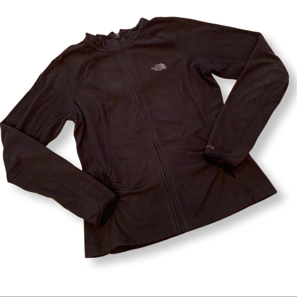 North Face Black Zip-Up Fleece | Size Medium